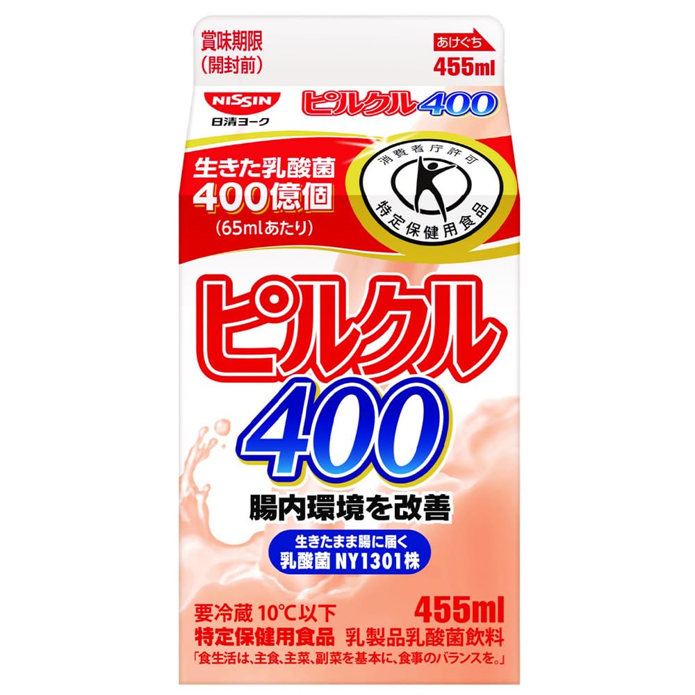 Amazon.co.jp: [冷蔵] 日清ヨーク ピルクル400 455ml 455ml